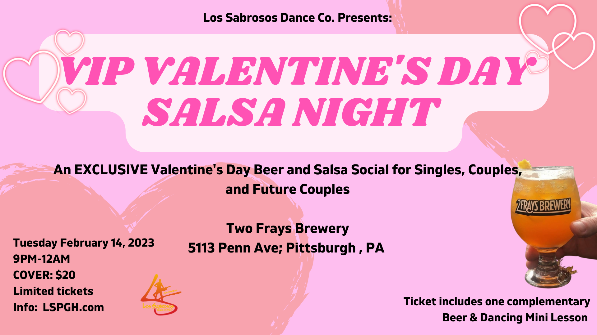 VIP Valentine's Day Event at Two Frays Brewery!